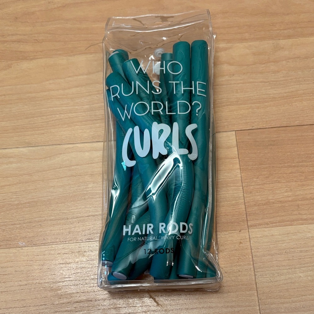 12 Hair Rods - Teal - to show off your curls! Used once.